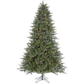 7.5' Pre Lit Kennedy Fir Artificial Christmas Tree   Multi Color LED Lights  