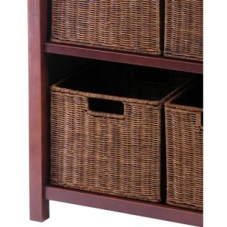 Winsome Milan Vertical Storage Shelf with Baskets