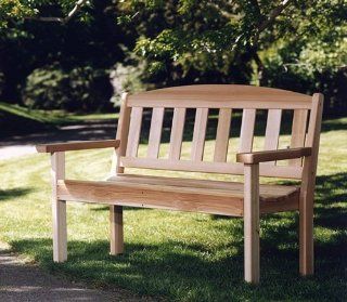 All Things Cedar GB48 Garden Bench (Partially Assembled): Sports & Outdoors