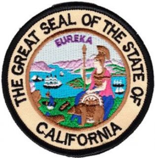 California   3" Round State Seal Patch: Clothing