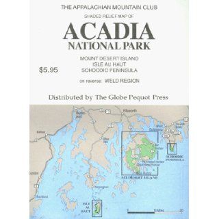 Full color Map of Acadia National Park: Appalachian Mountain Club: 9781878239235: Books