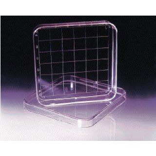 Simport D210 16 Sterile Square Petri Dish with Grid [pack of 10] Science Lab Petri Dishes