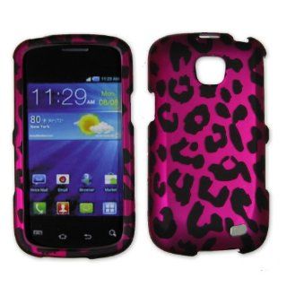 Samsung Galaxy Proclaim 720C SCH S720C / illusion i110 (Straight Talk) / (Verizon) Rubberized Hot Pink Cheetah Design Hard Cover Faceplate Snap on Protector Case + Live My Life Wristband: Everything Else