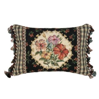 123 Creations Hibiscus 100% Wool Petit   Point Pillow