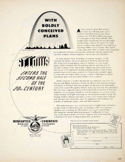 1950 Ad 721 Locust Street St. Louis Missouri Arch Mercantile Commerce FDIC Bank   Original Print Ad  
