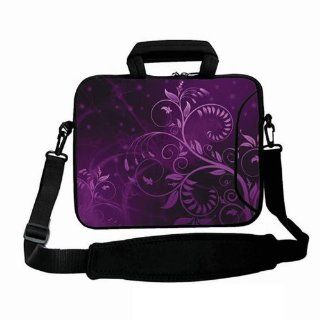 Purple Plant 17" Laptop Shoulder Bag Case Cover for 17 17.3" Toshiba Satellite Dell Inspiron: Computers & Accessories
