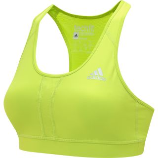 adidas Womens TechFit Molded Cup Sports Bra   Size: Small, Solar Slime
