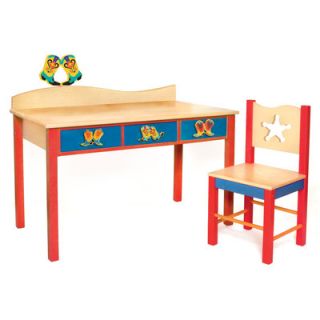 KidKraft Avalon 39.25 W Writing Desk with Hutch and Chair