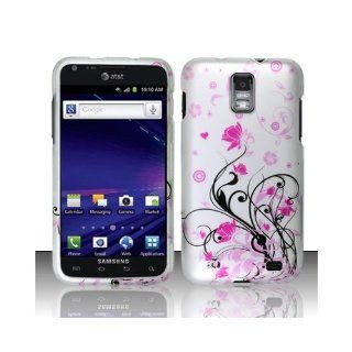 Pink Vine Flower Hard Cover Case for Samsung Galaxy S2 S II AT&T i727 SGH I727 Skyrocket: Cell Phones & Accessories