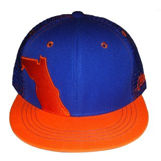 AKSELS Mens Florida Orange And Blue State Adjustable Hat   Size Adjustable,