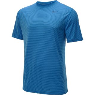 NIKE Mens Dri FIT Touch Short Sleeve T Shirt   Size: Xl, Military Blue/grey