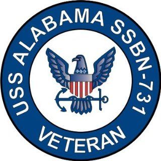 US Navy USS Alabama SSBN 731 Ship Veteran Decal Sticker 3.8": Automotive