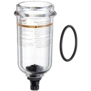 Parker PS732P Polycarbonate Bowl with Twist Drain for 06, 11F and 06E Series Filter/Regulator, 4.4oz Capacity, 150 psig: Compressed Air Combination Filters And Regulators: Industrial & Scientific