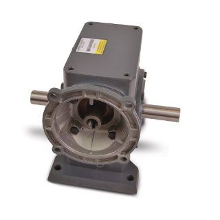 Boston Gear F732B60KB7H Right Angle Gearbox, NEMA 140TC Flange Input, Left and Right Output, 601 Ratio, 3.25" Center Distance, 1.75 HP and 2549 in lbs Output Torque at 1750 RPM Mechanical Gearboxes