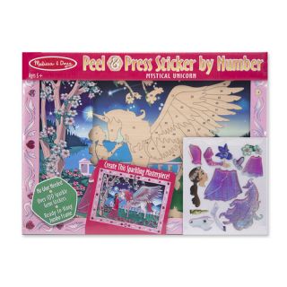 Mystical Unicorn Peel and Press Sticker by Number