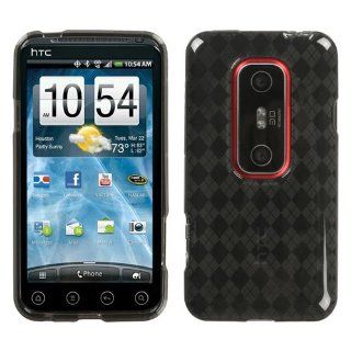 Smoke Argyle Pane Candy Skin Cover for HTC EVO 3D: Cell Phones & Accessories