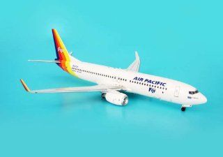 AVIATION200 Air Pacific 737 800 1/200 REG#DQ FJH / High Quality Desktop Airplane Model Display / Regional Airliner / Unique and Perfect Collectible Gift Idea / Aviation Historical Replica Gift Toy: Toys & Games
