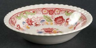 Johnson Brothers Winchester Pink (Rope Edge) Fruit/Dessert (Sauce) Bowl, Fine Ch
