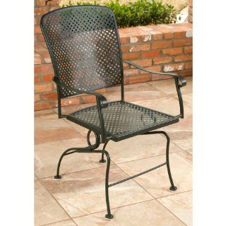 Woodard Fullerton Coil Spring Dining Chair   Set of 2   WD1479 : Patio Chair Covers : Patio, Lawn & Garden