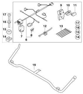 BMW Genuine R1200GS Adventure 08 up Motorcycle Auxiliary Headlight Mounting kit: Automotive
