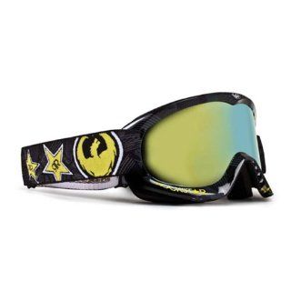 Dragon Alliance MDX Ionized Goggles, Distinct Name: Rockstar/Gold Lens, Primary Color: Black, Gender: Mens/Unisex 722 1355 : Ski Goggles : Sports & Outdoors