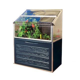 Poly Tex Plant Inn Compact Raised Aluminum Garden Bed Greenhouse