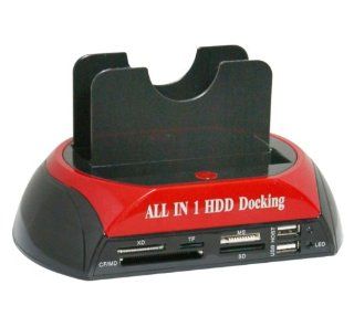 Walsoon IDE 2.5'/3.5' Sata HDD Hard Drive Dock Station USB HUB Reader Docking: Computers & Accessories
