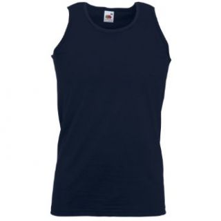 Fruit Of The Loom Ladies Lady Fit Sleeveless T Shirt / Vest (XS) (Deep Navy) at  Womens Clothing store: Fashion Vests
