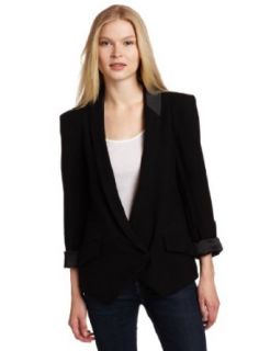 BCBGeneration Women's Shawl Collar Jacket, Black, Small at  Womens Clothing store: Blazers And Sports Jackets