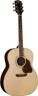 Washbuen USM LSJ743SK Lakeside Jumbo Series Acoustic Guitar, Natural: Musical Instruments
