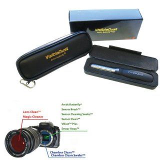 Visible Dust Arctic Butterfly 724 Kit, Rotary Motion Fiber Cleaning Brush   with Leather Carry Case : Camera & Photo