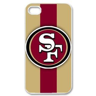 WY Supplier San Francisco 49ers Retro Logo Case Cover for Apple Iphone 4 4S White Color WY Supplier 145804: Cell Phones & Accessories