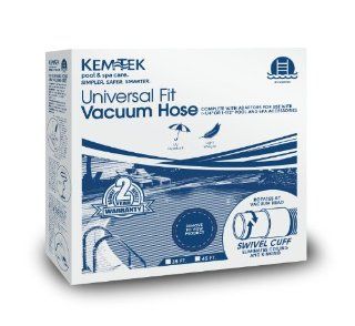 Kem Tek 745 45 Foot by 1 1/2 Inch Pool Vacuum Hose with 1 1/4 Inch Adapter : Swimming Pool Hoses : Patio, Lawn & Garden