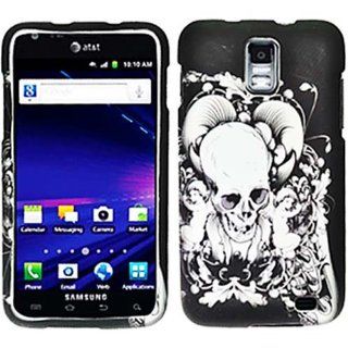 Black Skull Angel Hard Skin Case Cover for Samsung Galaxy S II 2 Two Skyrocket SGH i727 w/ Free Pouch: Cell Phones & Accessories