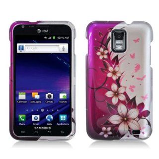 For Samsung Galaxy S Ii Skyrocket S2 I727 Accessory   Pink Flower A Design Hard Case Protector Cover + Free Lf Stylus Pen: Cell Phones & Accessories