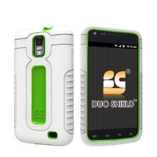 AT&T Galaxy S II Samsung Skyrocket SGH i727 Duo Shield Hybrid Protector Case   White/Green: Cell Phones & Accessories
