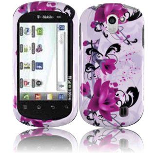Purple Lily Hard Case Cover for LG Doubleplay C729 LG Flip 2 II: Cell Phones & Accessories