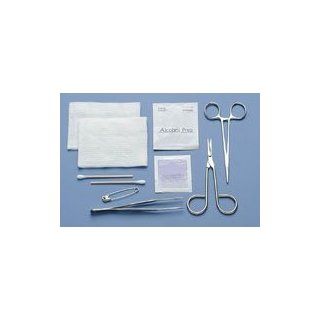 31522200 PT# 753  Laceration Tray Adson Forceps Scissors Hemostat Sterile 20/Ca by, Busse Hospital Disposable  31522200: Industrial Products: Industrial & Scientific
