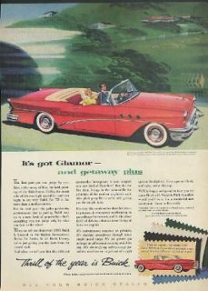 It's got glamor   and getaway plus Buick Special Convertible ad 1955: Entertainment Collectibles