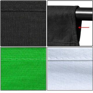 Portable Photographic Studio Equipment: 10x13 Ft Photo Background Support Stand & 20x10 Feet White Black Green Muslin Cotton Photography Backdrops Case : Camera & Photo