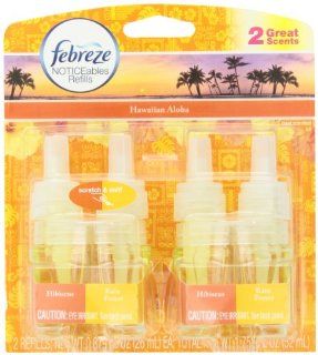 Febreze Noticeables Hawaiian Aloha Air Freshener Refill (2 Count; .879 Fl Oz Each), 1.758 Ounce Health & Personal Care