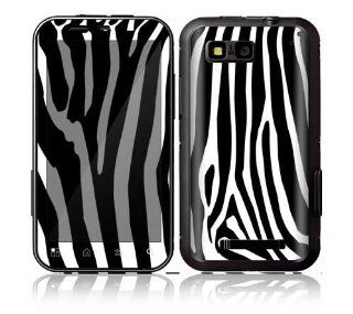 Motorola Defy Decal Phone Skin Decorative Sticker w/ Matching Wallpaper   Zebra Print: Cell Phones & Accessories