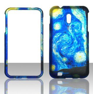 2D Blue Design Samsung Galaxy S 2 II R760 U.S Cellular Case Cover Hard Phone Case Snap on Cover Rubberized Touch Protector Faceplates: Cell Phones & Accessories