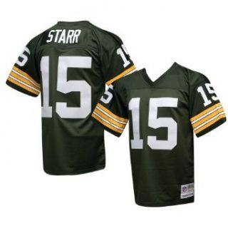 Green Bay Packers Mitchell & Ness 1969 Bart Starr #15 Replica Throwback Jersey: Clothing