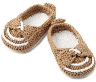Jefferies Socks Baby Boys Newborn Boat Shoe Bootie, Khaki, 1 3 Months: Clothing