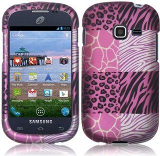 Samsung S738c S738 c Galaxy Centura Straight Talk Pink Exotic SKINs HARD RUBBERIZED CASE SKIN COVER PROTECTOR: Cell Phones & Accessories