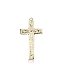 14kt Gold Cross Medal: Jewelry
