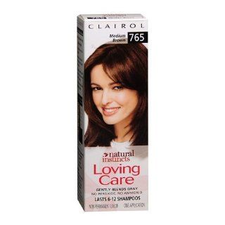 Clairol Loving Care Hair Color Crme Lotion 765 Medium Brown, 3 oz, 1 ea: Health & Personal Care
