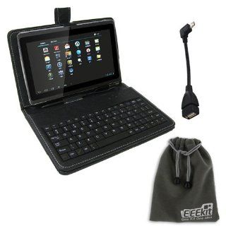EEEKit for Zeepad 7.0 AllWinner MID744B A13 7 inch Android Tablet Accessory Bundle + USB Keyboard Stand Cover Case for 7 inch Tablet + OTG Cable With Angle(12cm) + EEEKit Pouch(6.5*4 inch).: Computers & Accessories