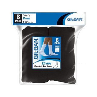 gildan usa inc gle751 6mb 6 Pack, Mens, Black, Crew Socks : Lawn And Garden Tool Accessories : Patio, Lawn & Garden